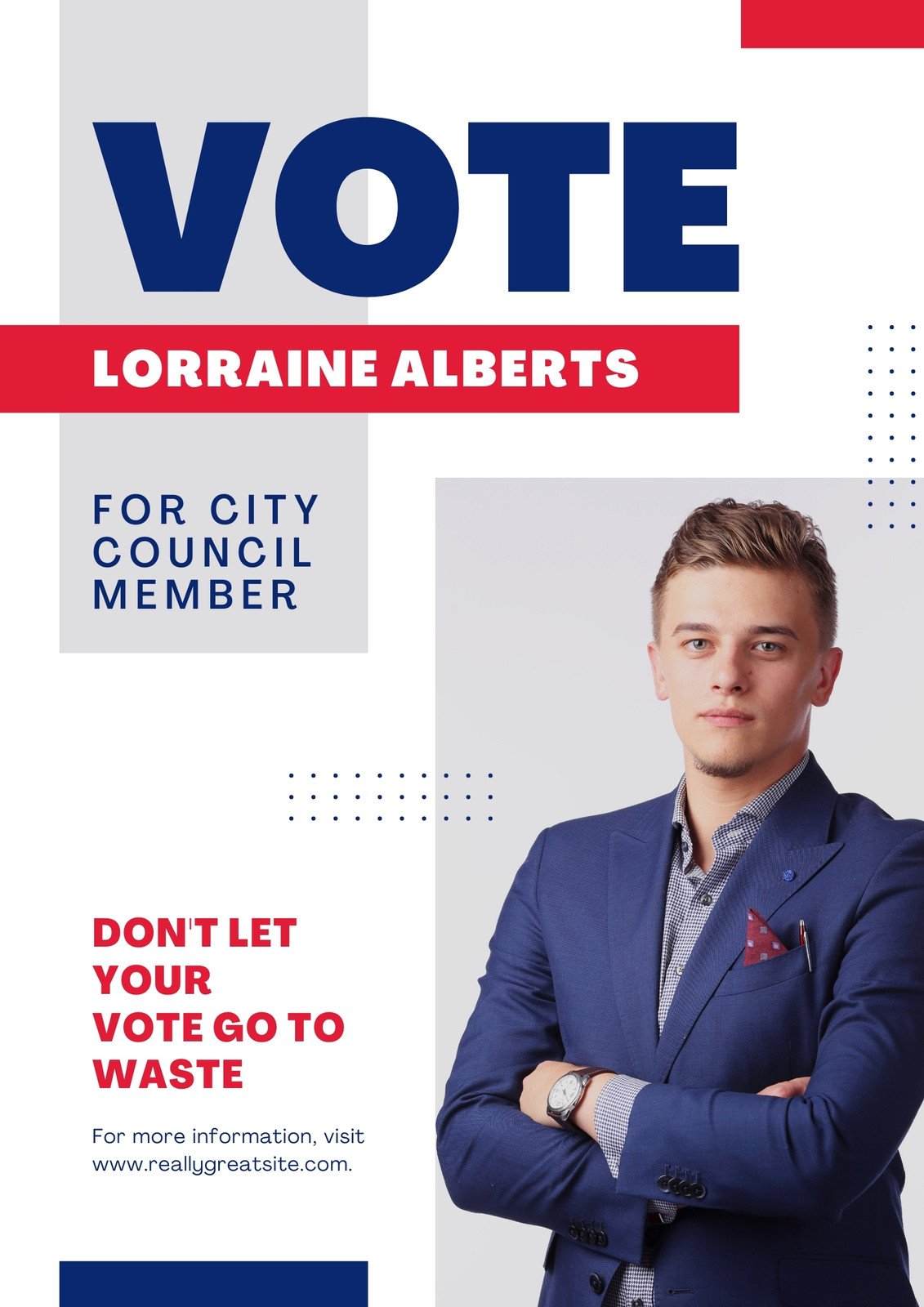 election campaign poster template