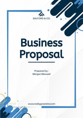 Page 5 - Free, custom, printable proposal cover page templates | Canva