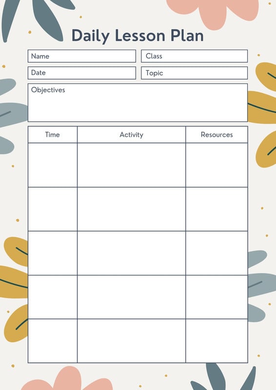Free and customizable preschool templates