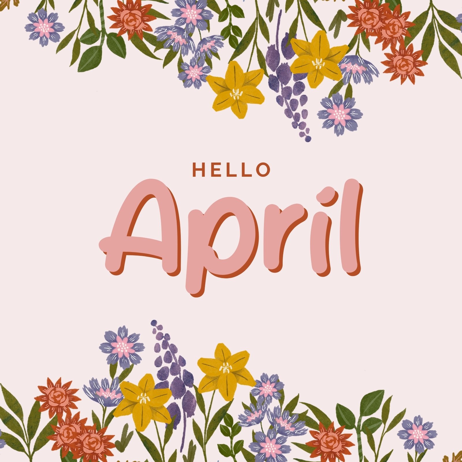 Free and customizable april templates