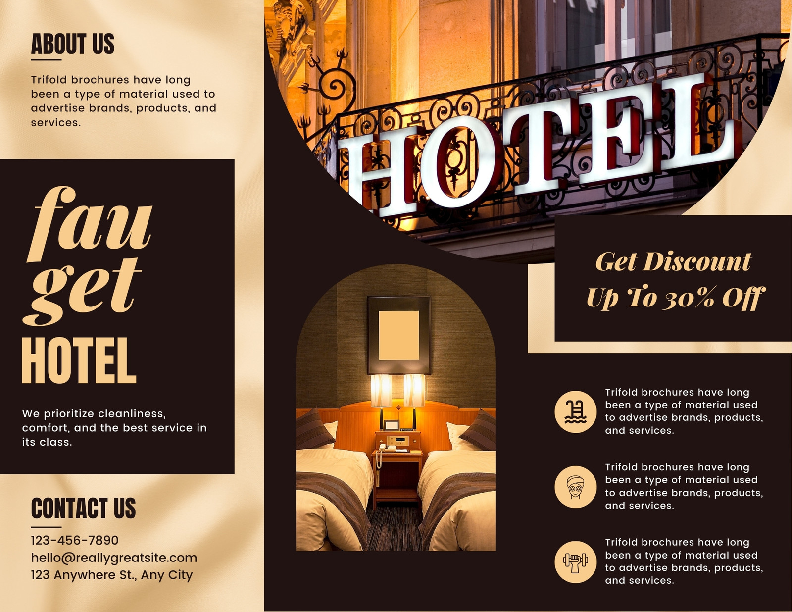 best hotel brochure design