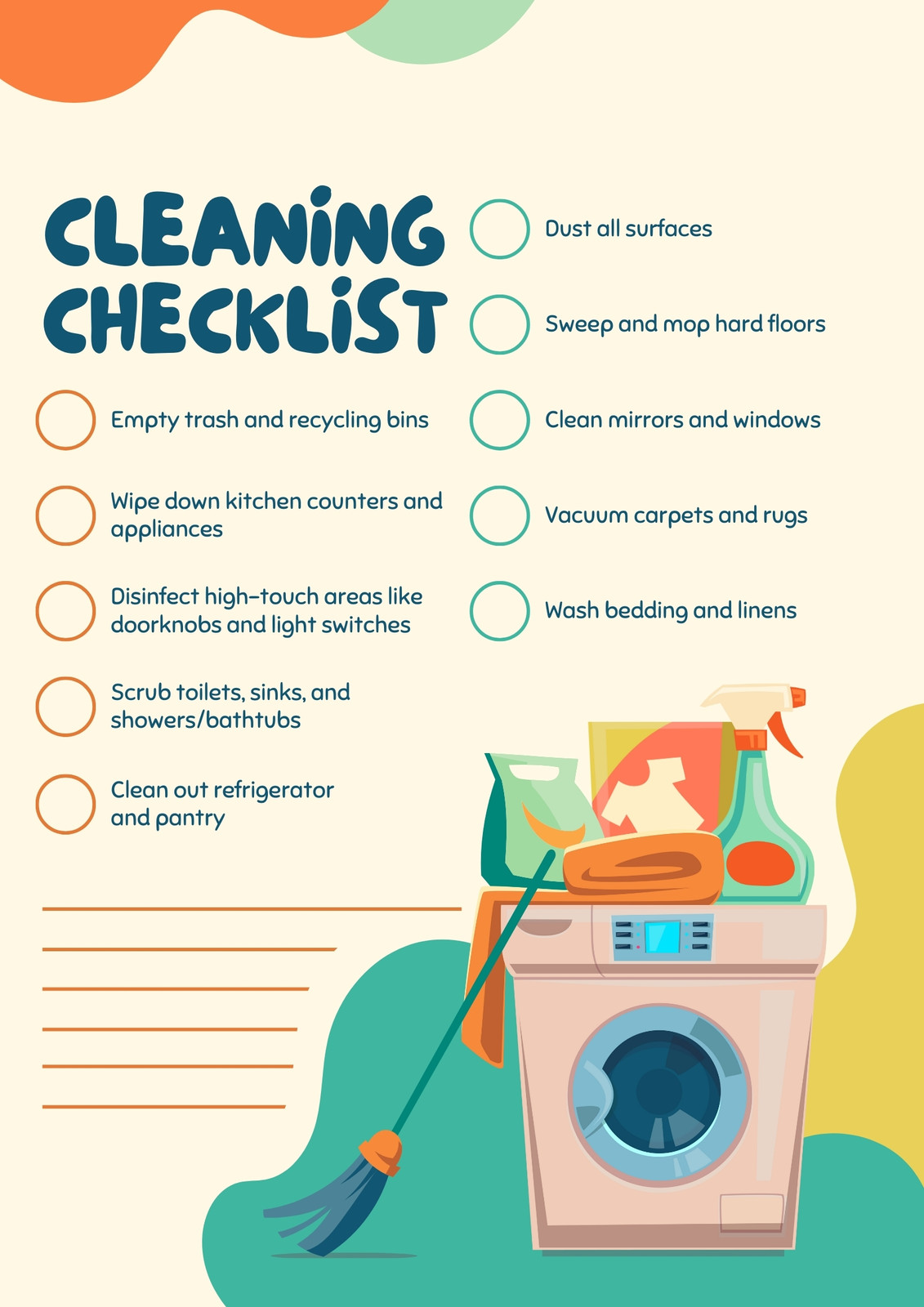 HappyCleans ✨ Professional Cleaning Checklist