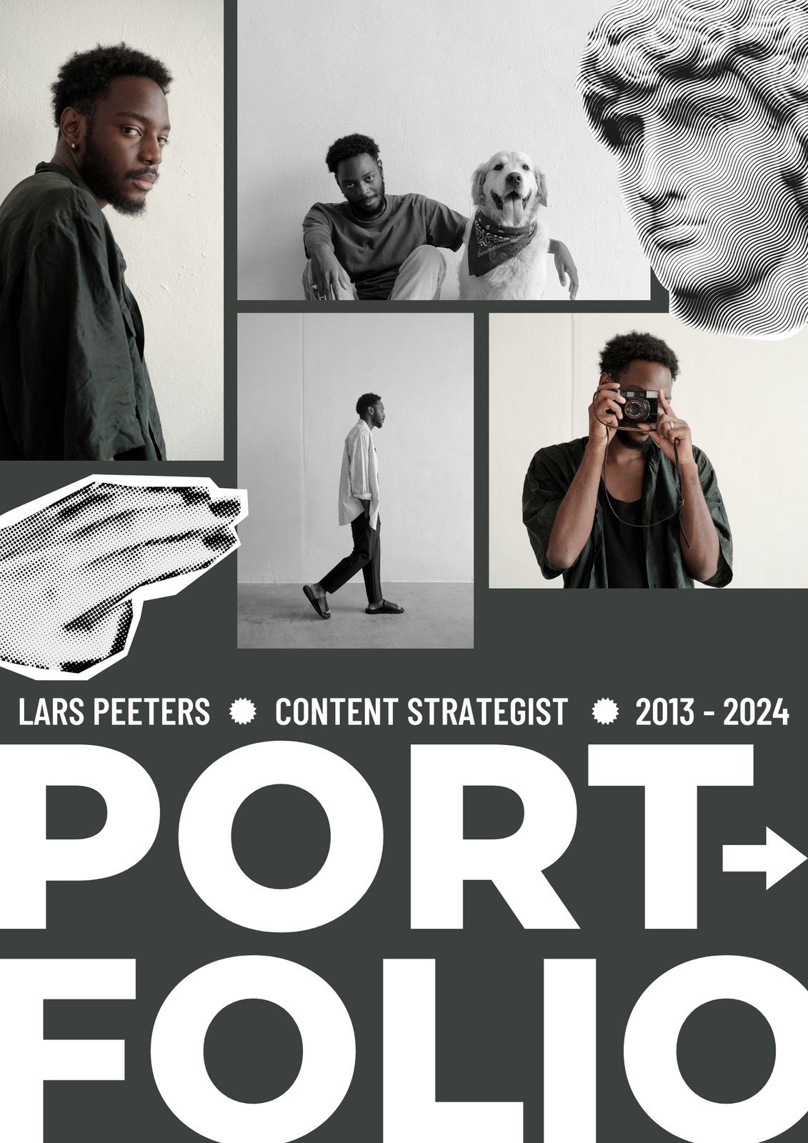 Gray Creative Marketing Portfolio Cover Page