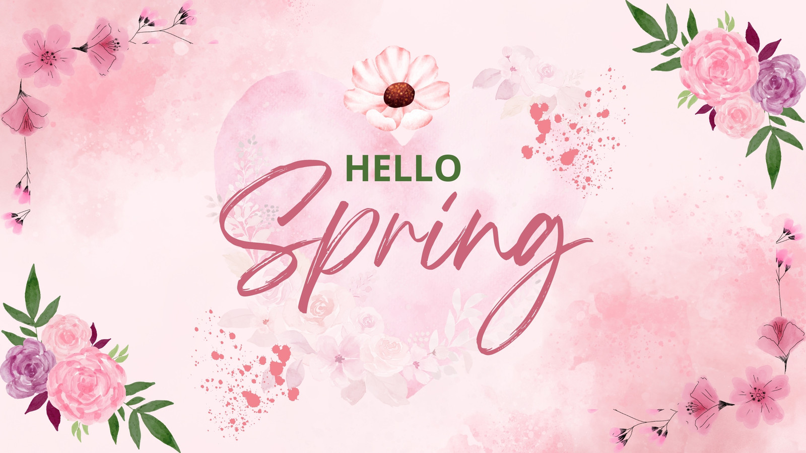 Page 4 - Free and customizable spring desktop wallpaper templates