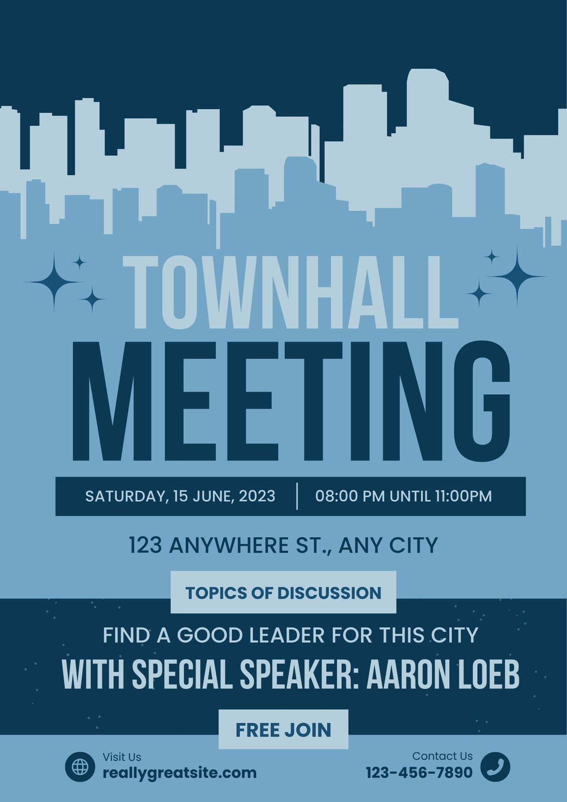 meeting poster template