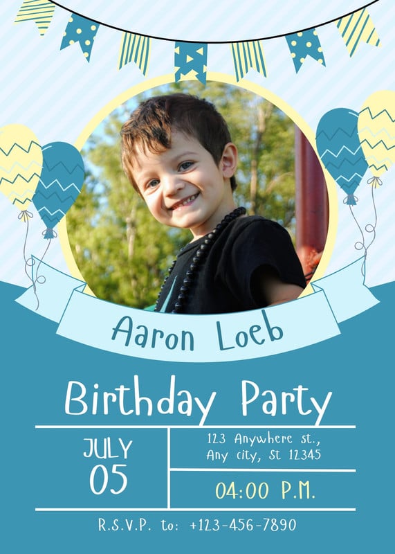 Birthday Invitation With Photo - Apps on Google Play