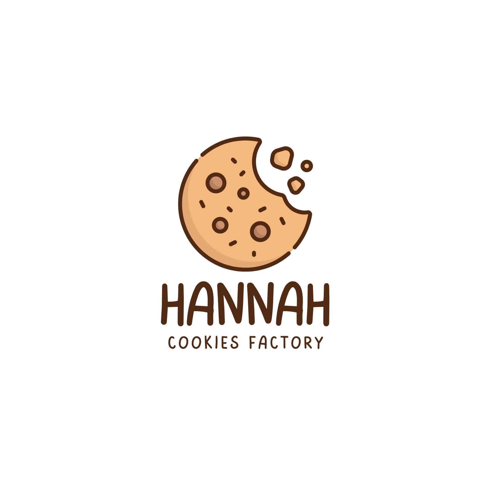 Free Vector | Hand drawn cookies logo template