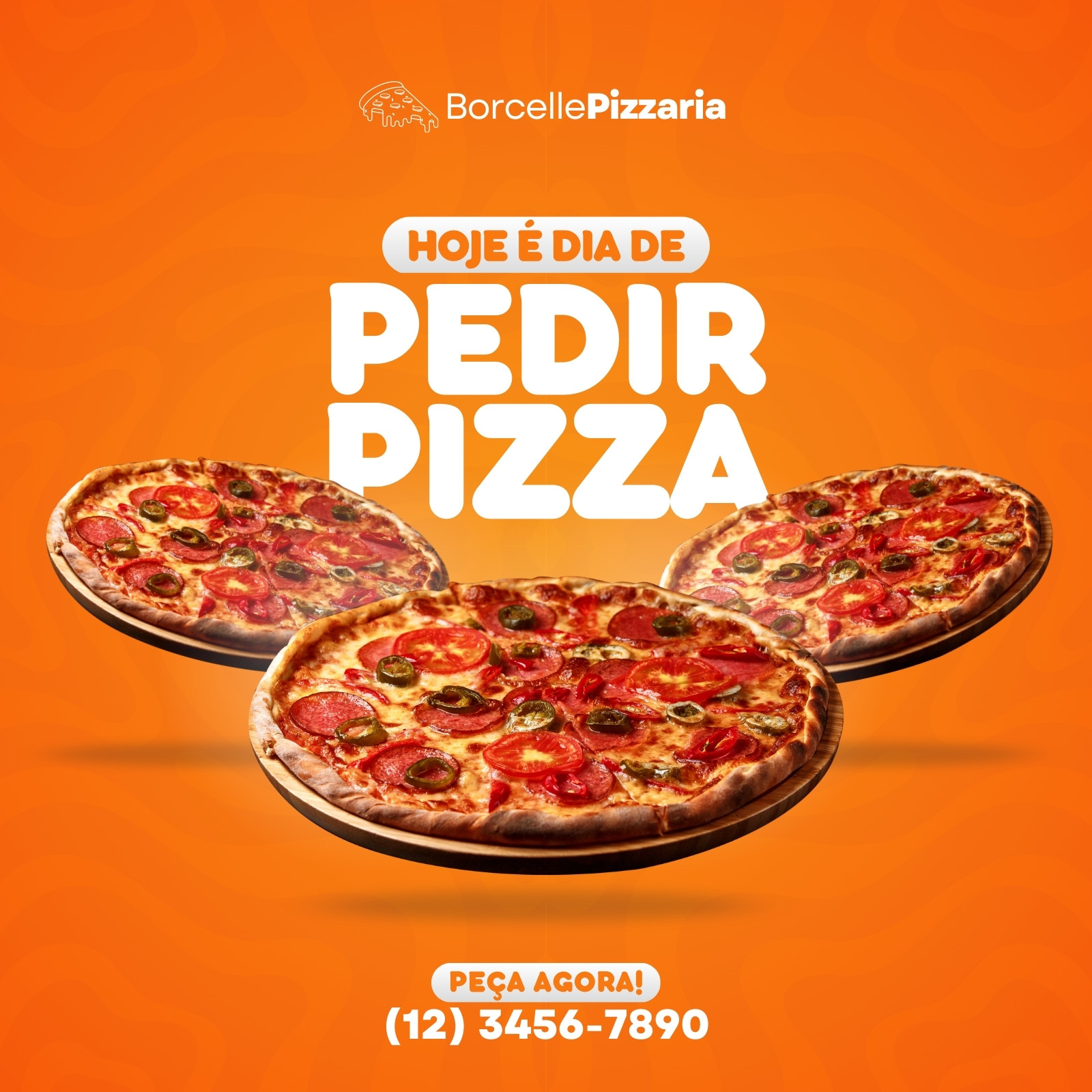 Dia de Jogo Dia de Brasil Futebol Pizzaria Social Media PSD