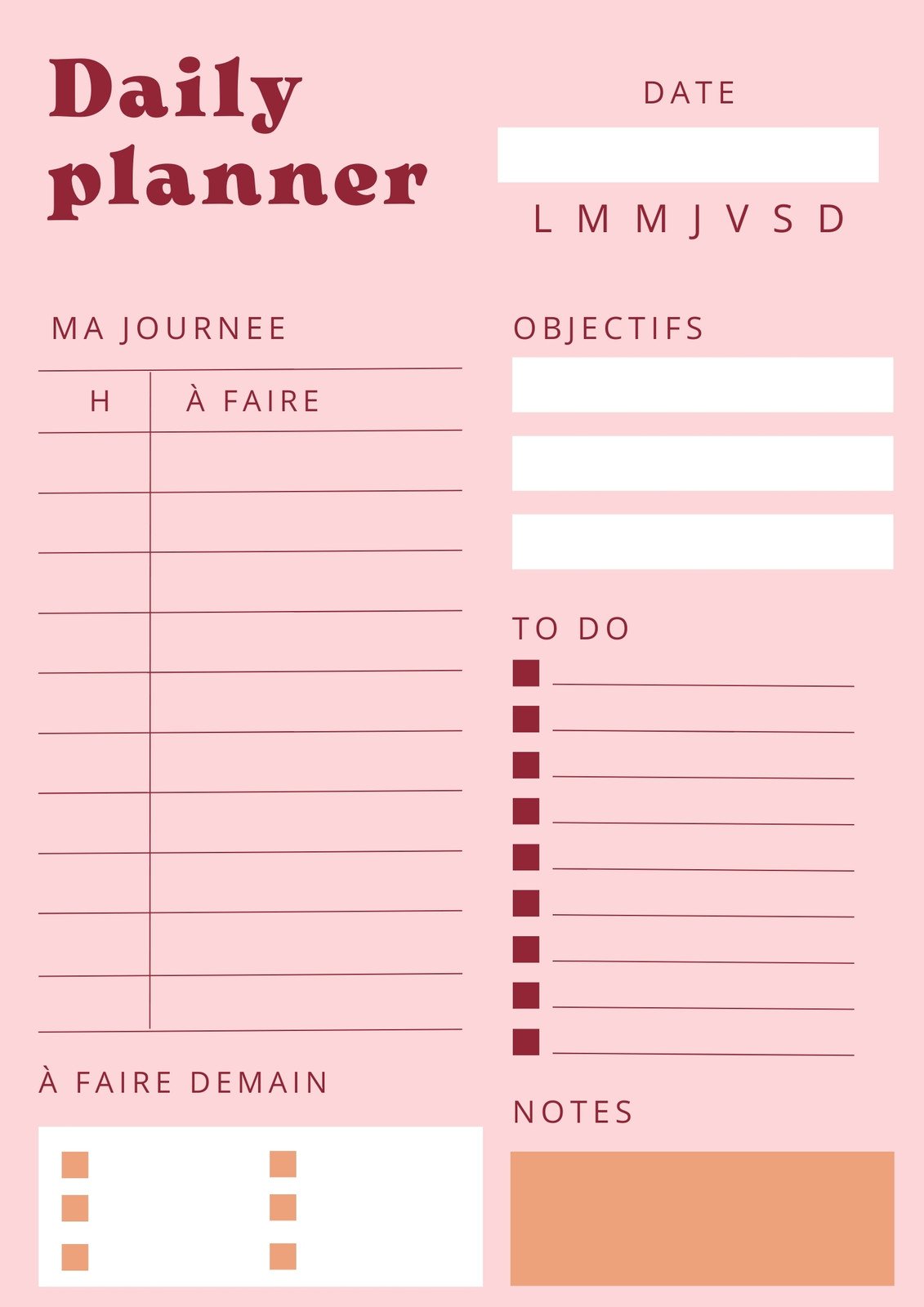 Carnet d'Objectifs: To Do List à Remplir (French Edition)