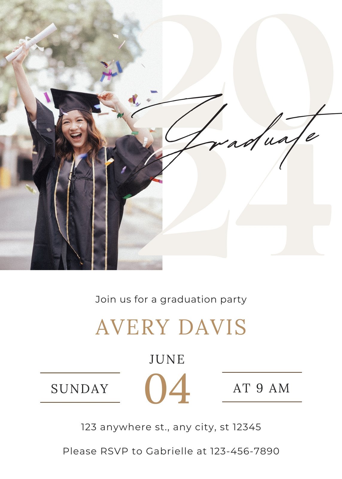 Hollywood Theme party Invitation and Decorations for Graduation