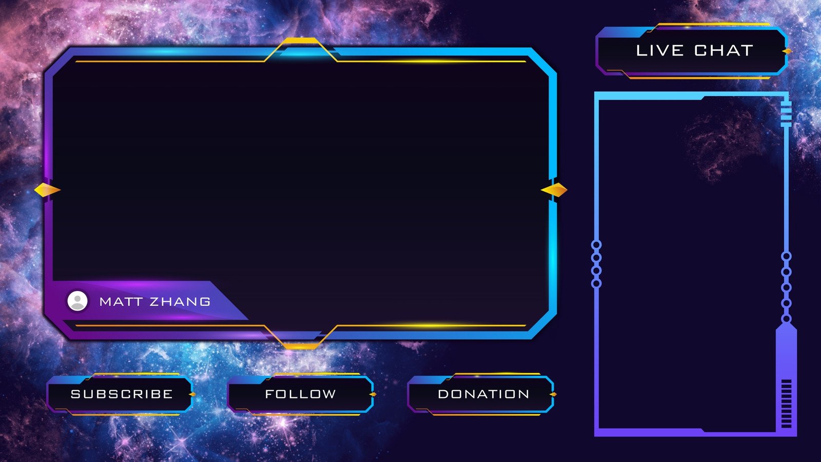 Free and customizable Twitch overlay templates