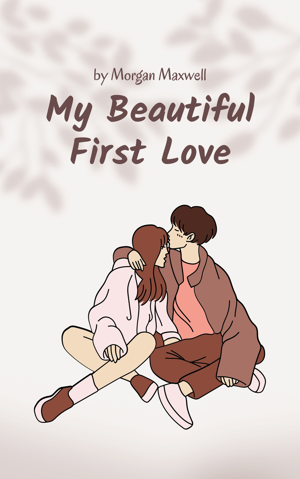 Brown Comic Anime Love Romantic Book Cover