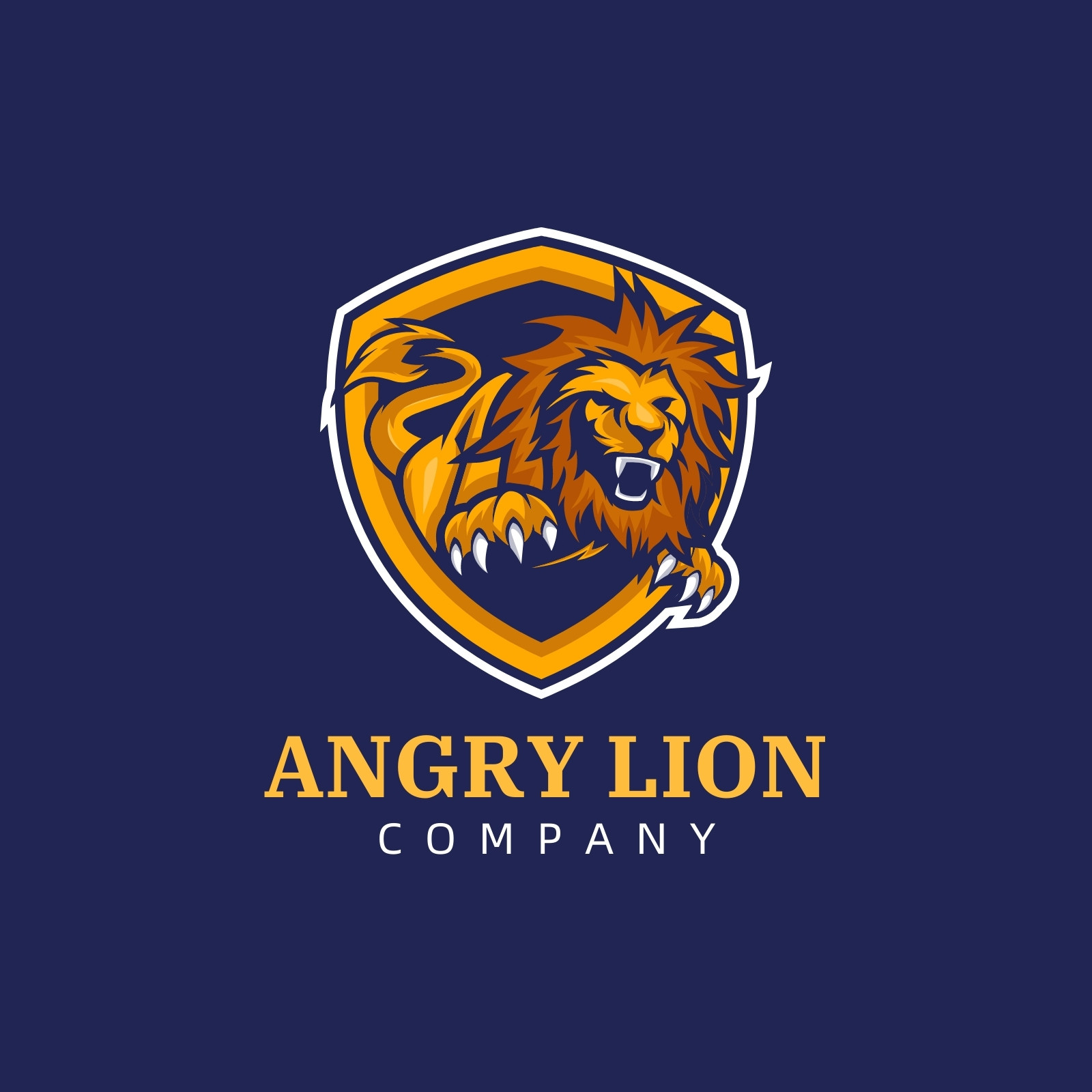 Majestic Lion Head Logo | Flaming Lion Logo For Sale - Lobotz LTD