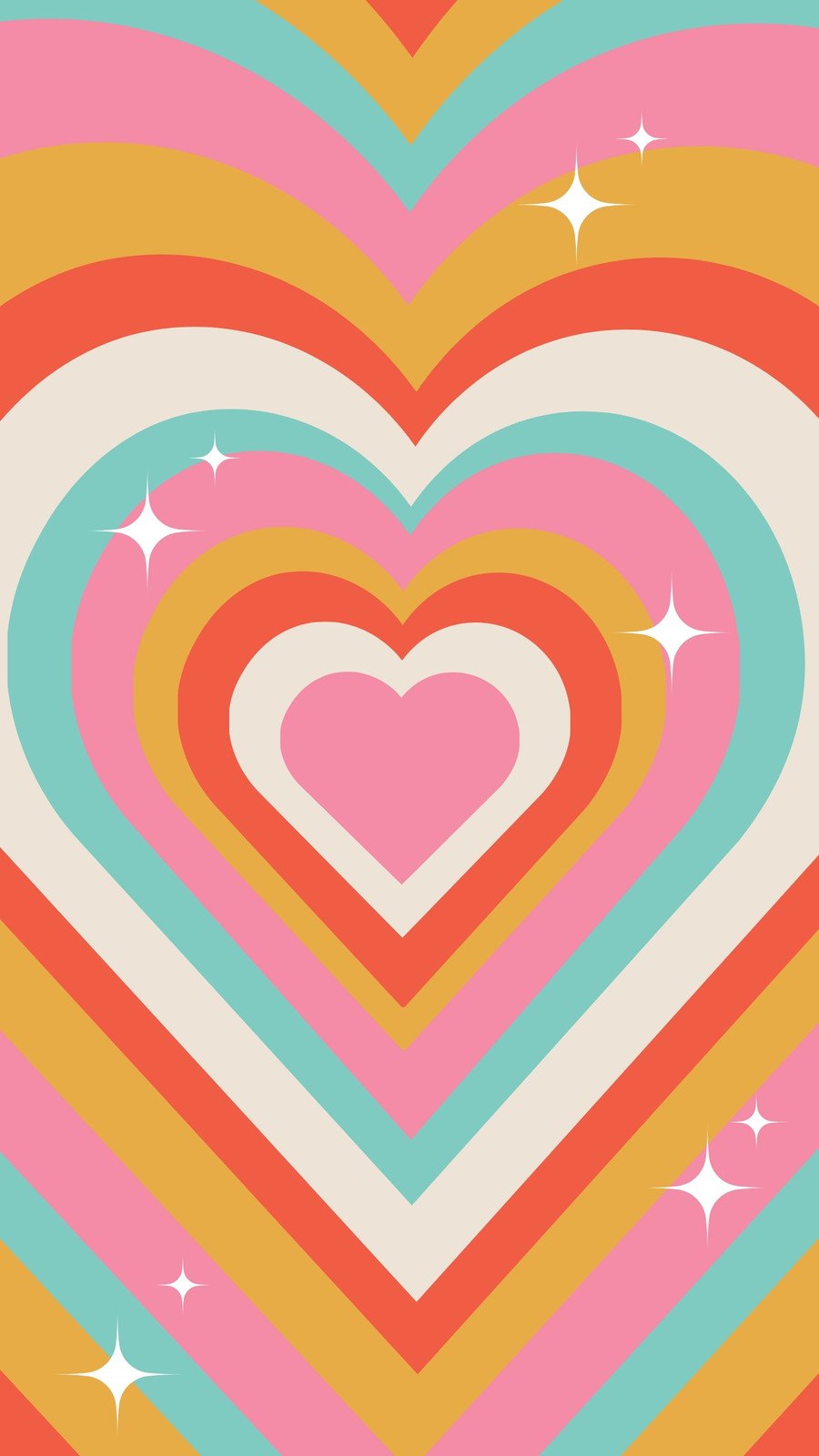 Retro Heart  Red Heart Wallpaper Download  MobCup