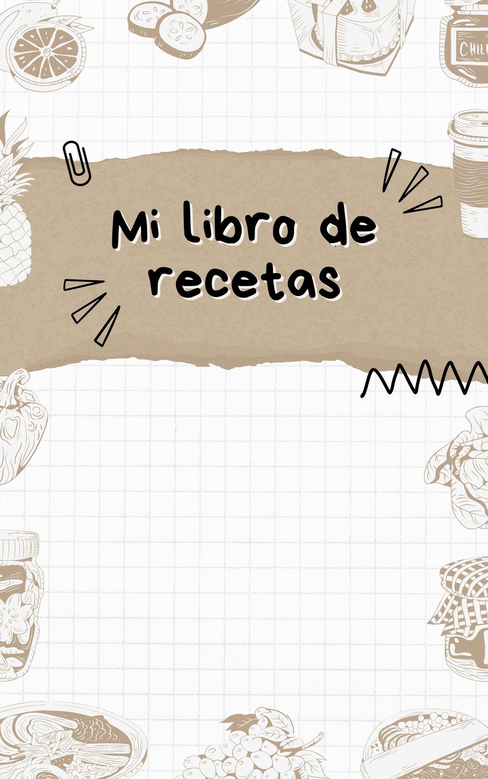 Libro: Mis Recetas: Recetario De Cocina En Blanco (spanish E