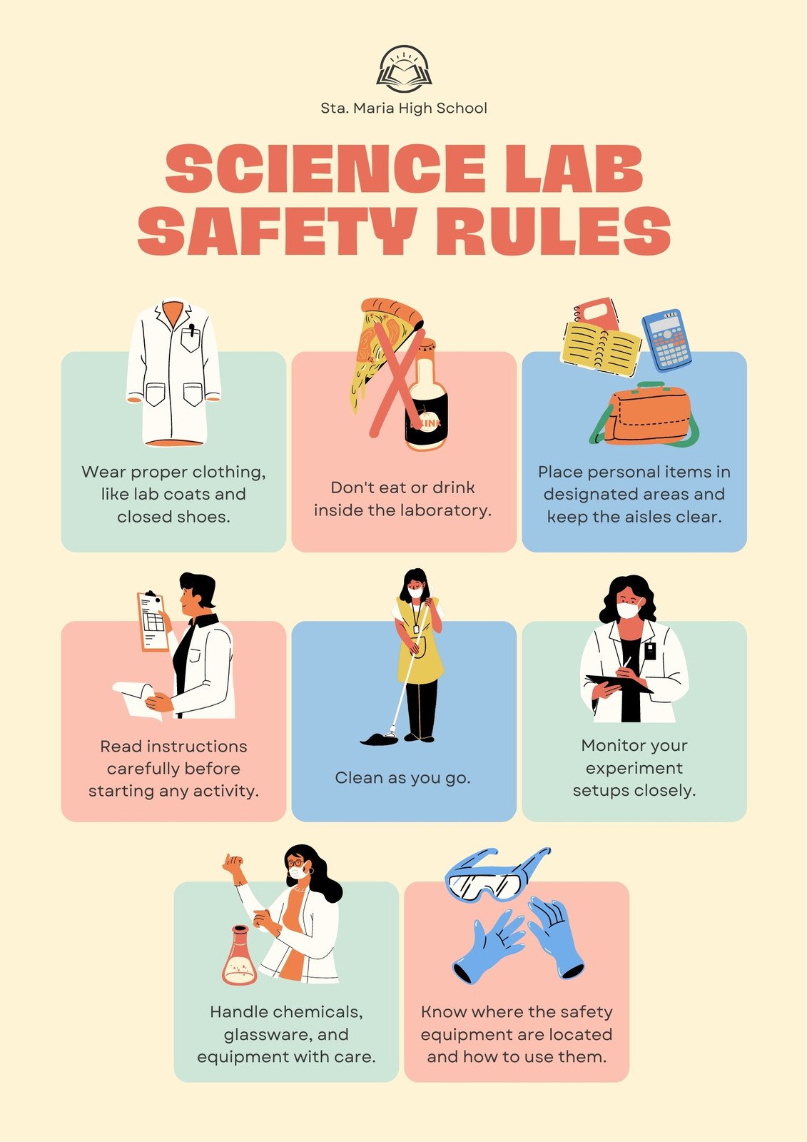 Lab Safety Worksheet Free | Lab safety, Lab safety rules, Middle school  science