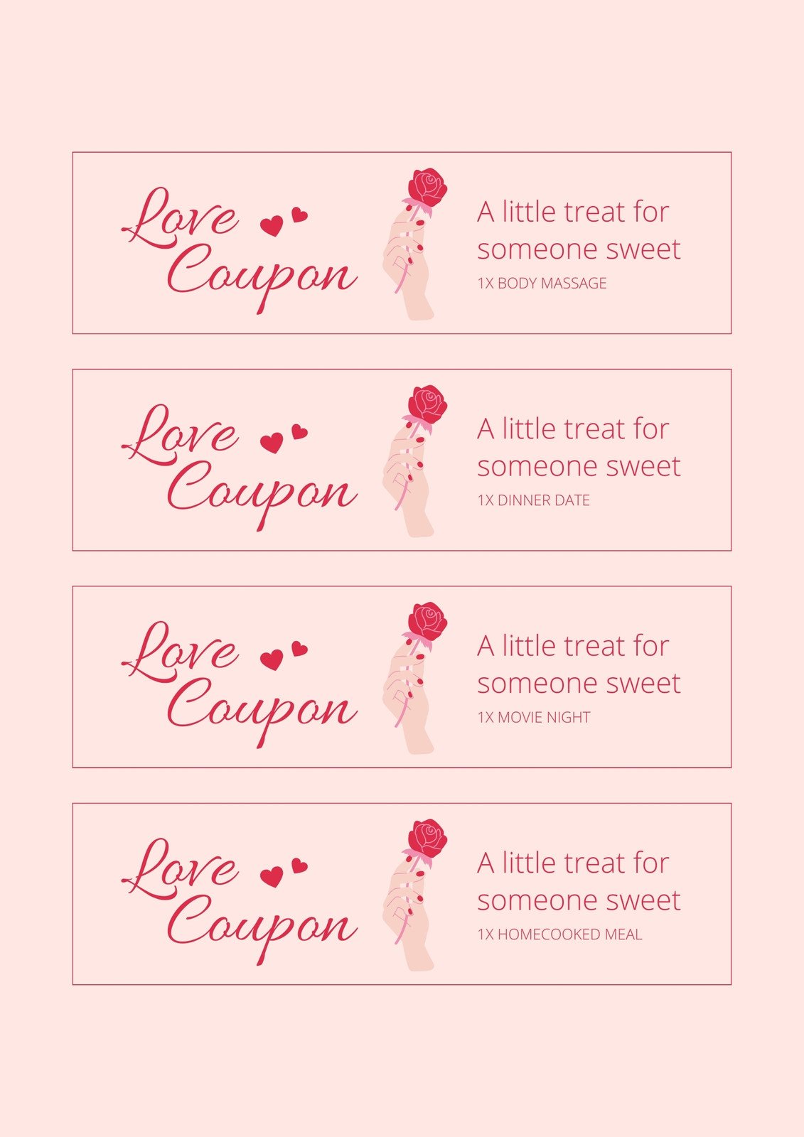 40 Editable Couple Coupons on Canva, Valentine's Day Gift, Love Vouchers in  Italian to Print 