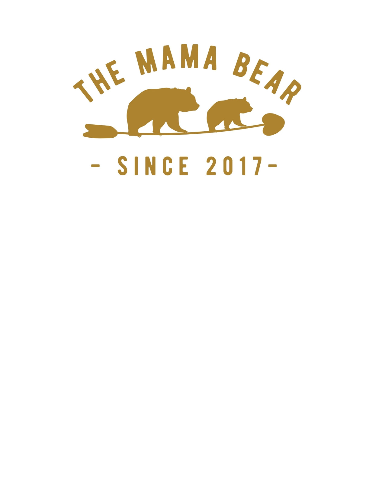 Mama Bear Retro T-Shirt Design