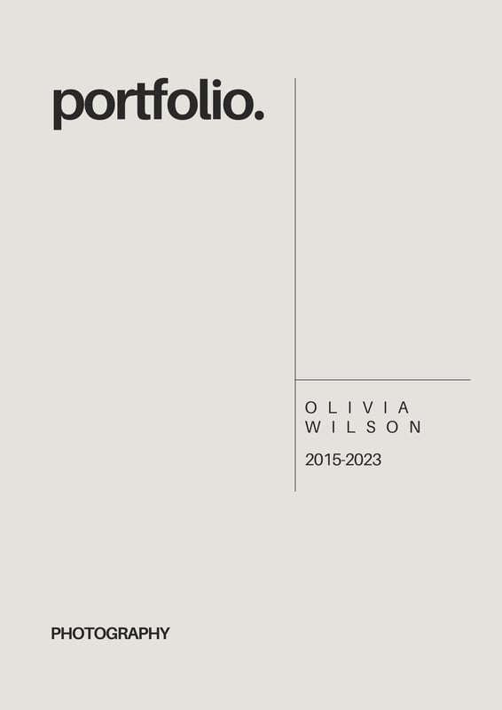 Free portfolio cover page templates to use and print | Canva