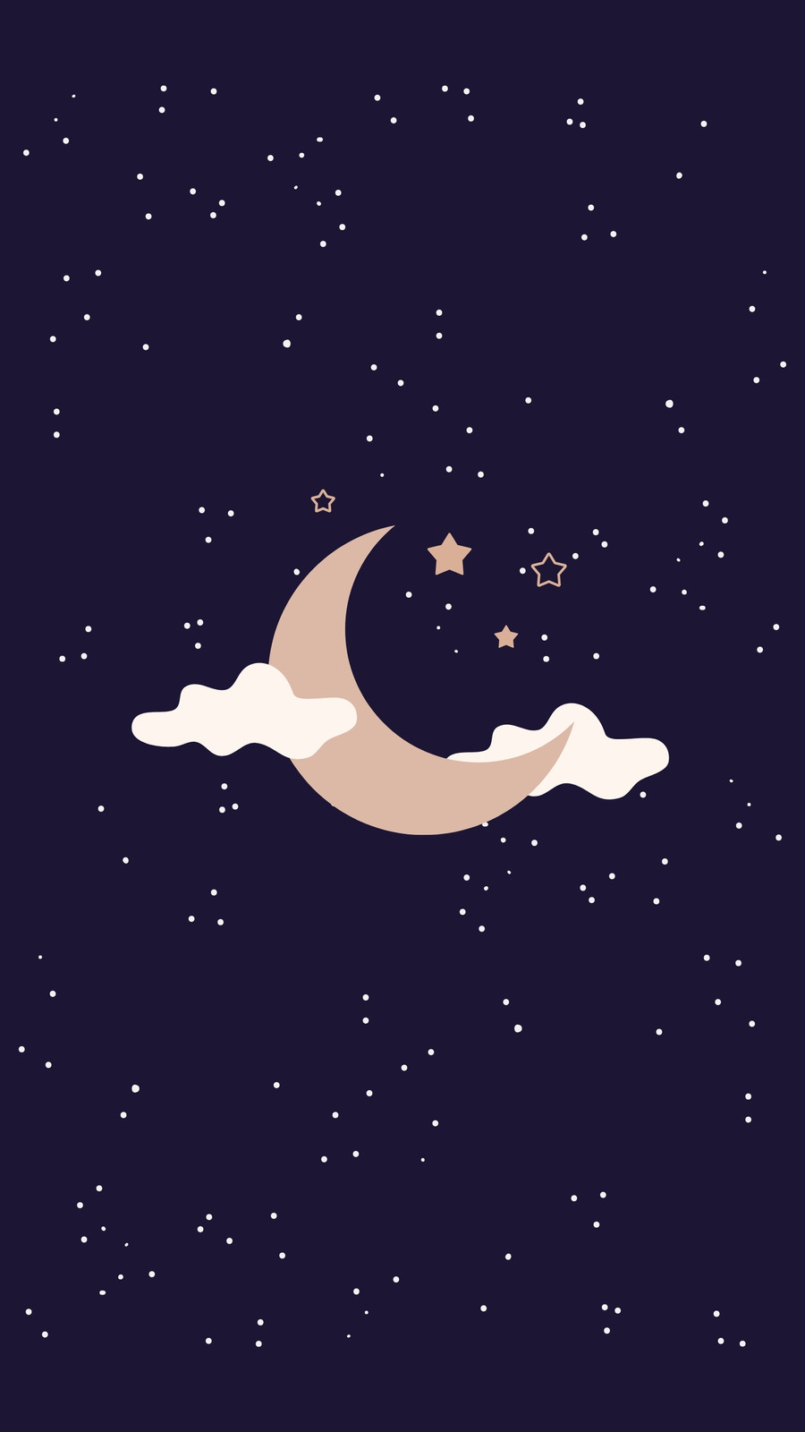 Free and customizable aesthetic moon wallpaper templates