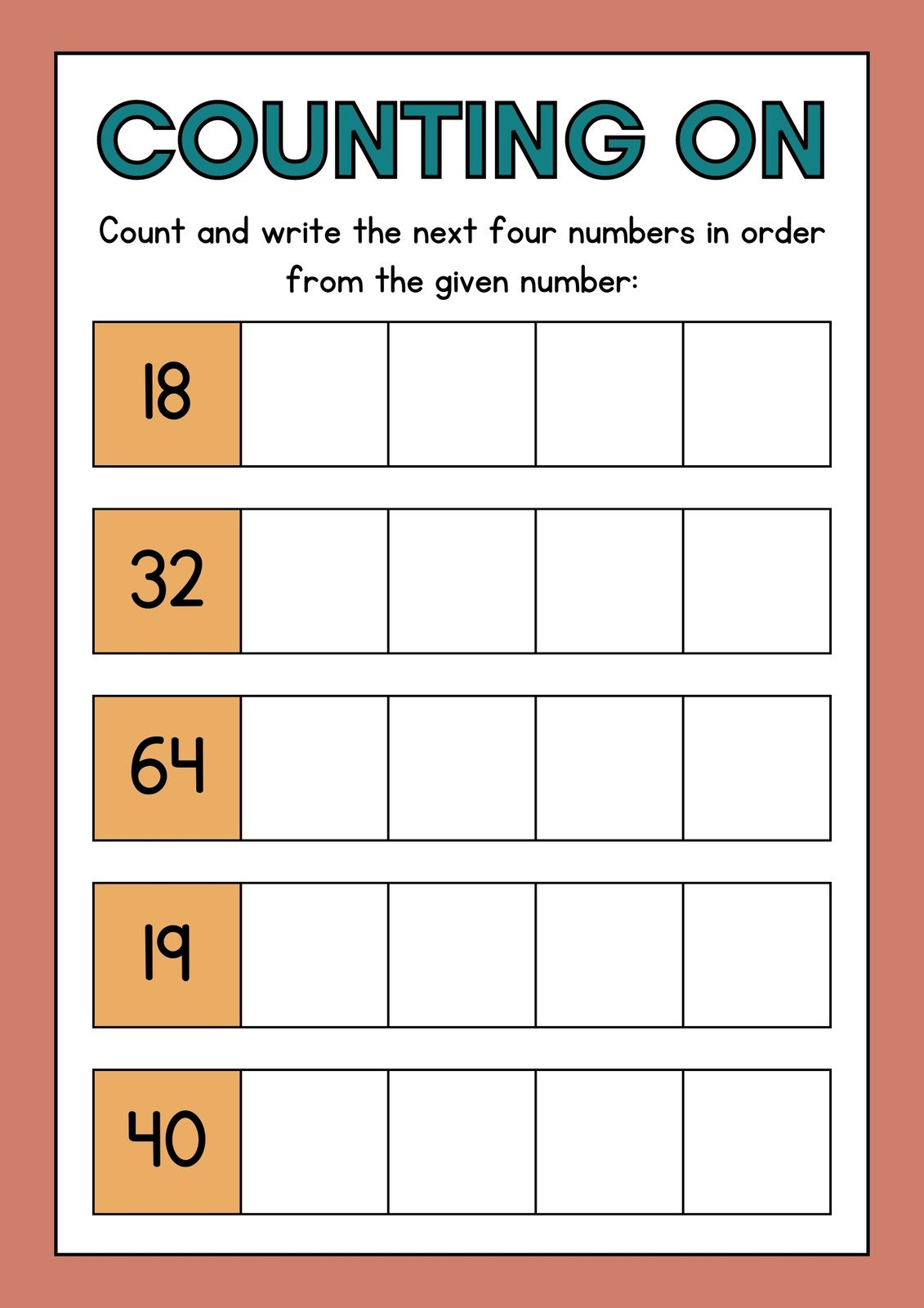 Numbers & Math Printables For Kids - Mr Printables