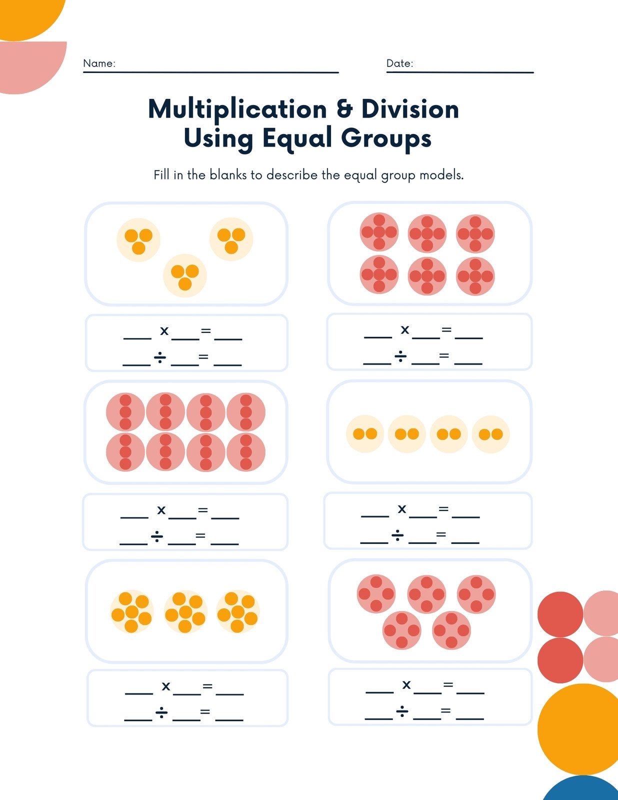 Free Multiplication Small Book Printables