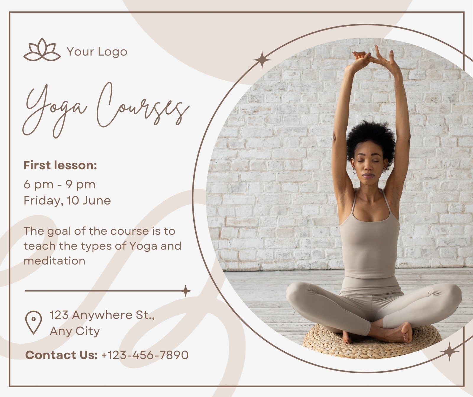 White Minimalist Yoga Class Schedule Poster Template - Venngage