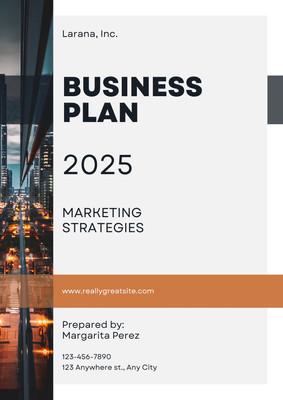 business plan cover pages