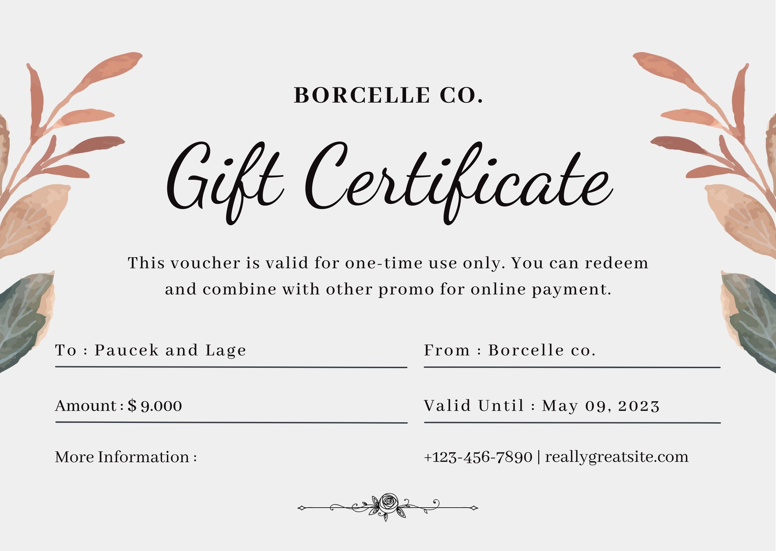 Canva Gift Certificate Template Graphic by Mycreativee · Creative Fabrica