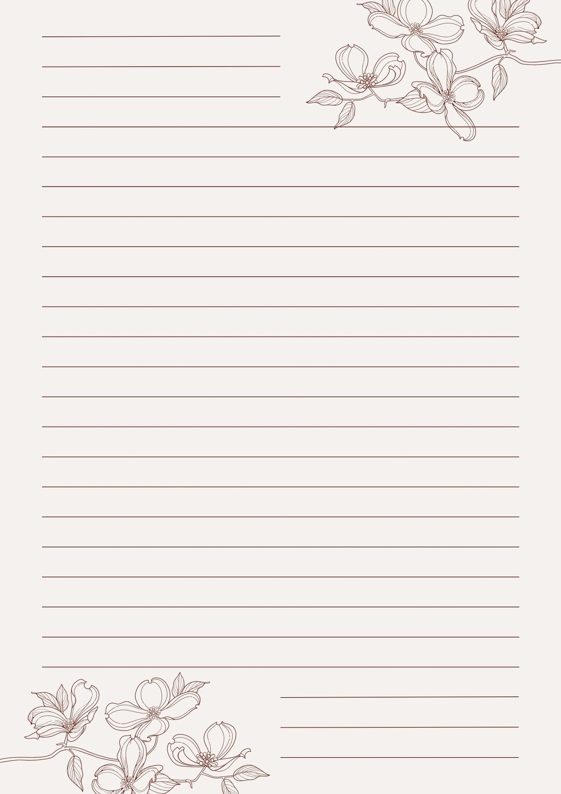 free lined stationery templates