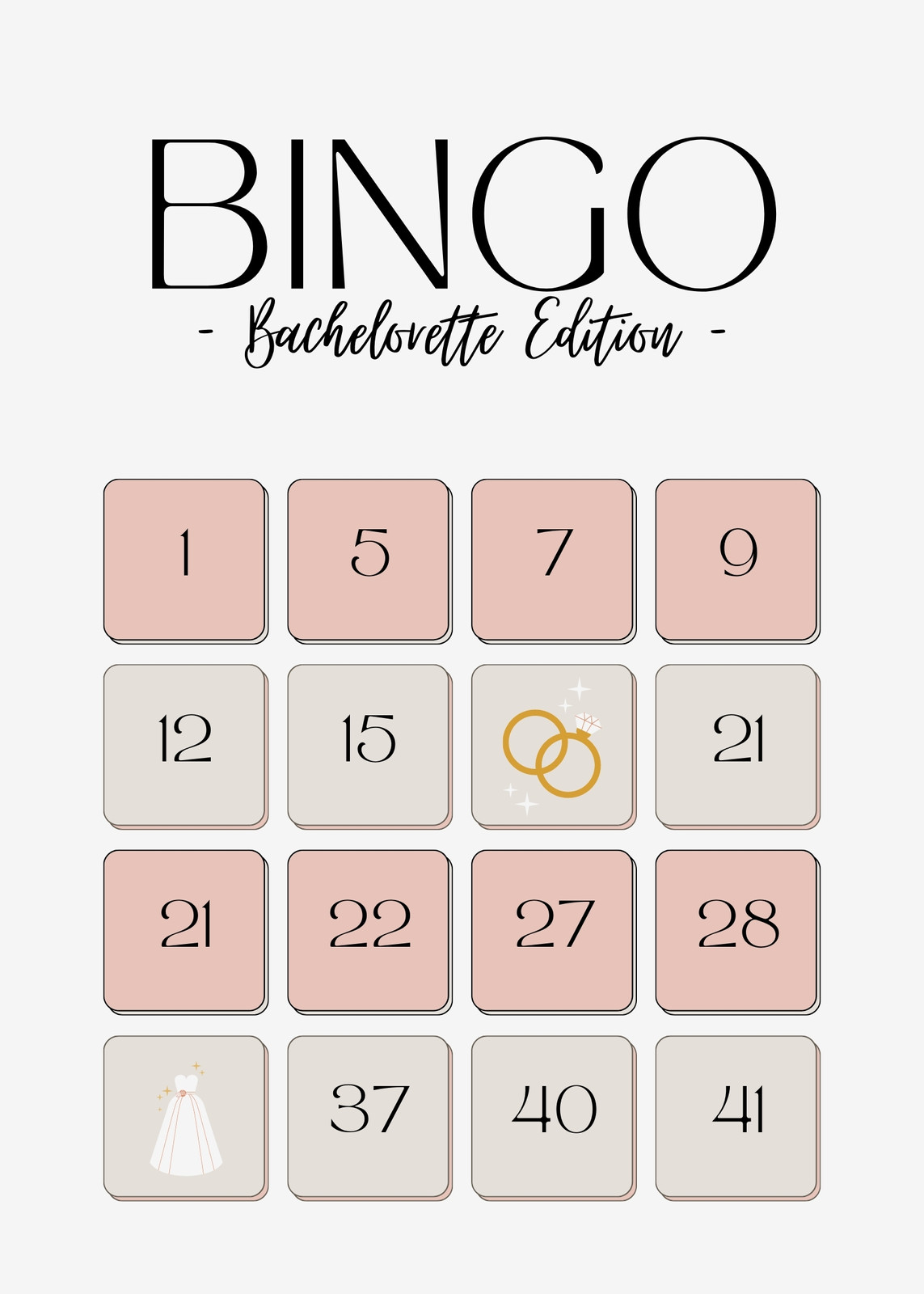 personalized baby bingo cards template
