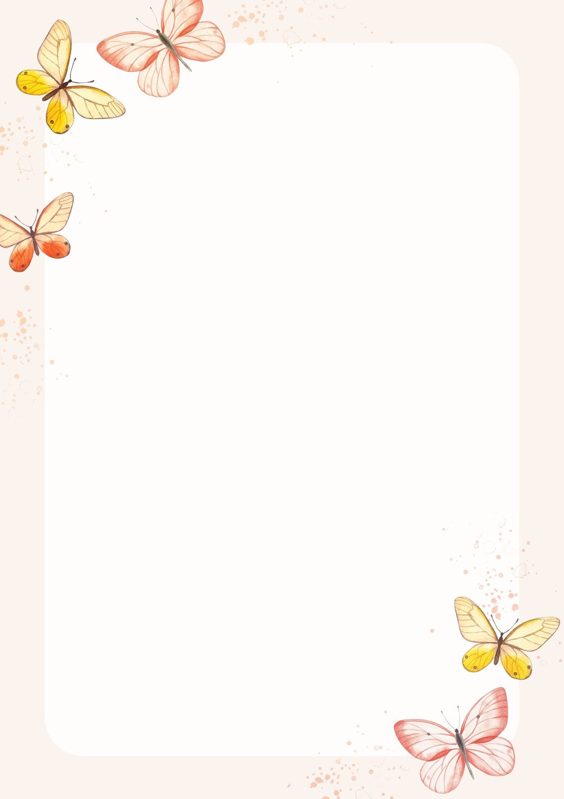 Free and customizable butterfly templates