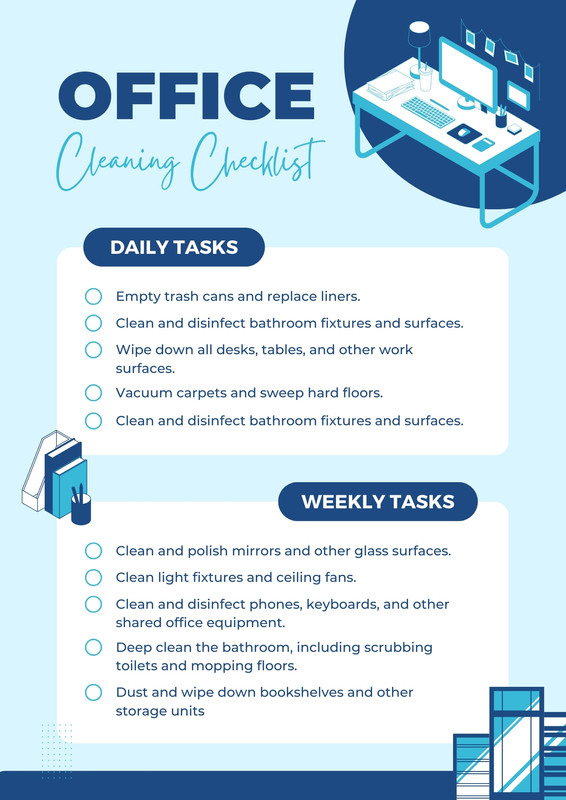 Free printable cleaning checklist templates | Canva