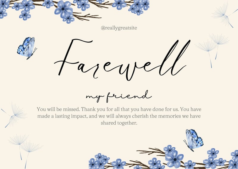 farewell wishes
