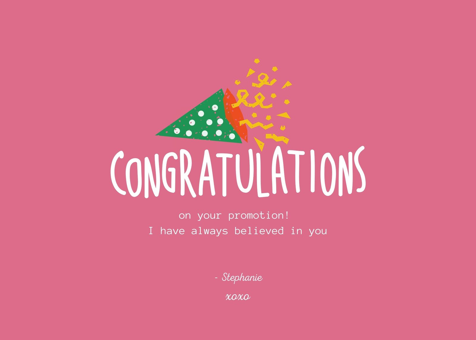 congratulations on your promotion animation