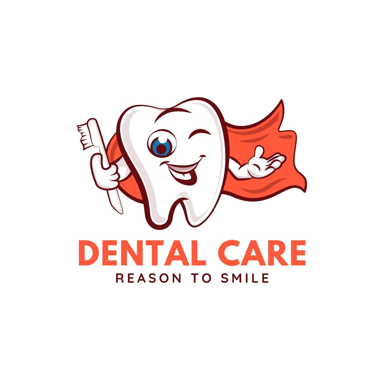 Happy Dental Logo with Smile Icon Vector Graphic by Bayu_PJ · Creative  Fabrica