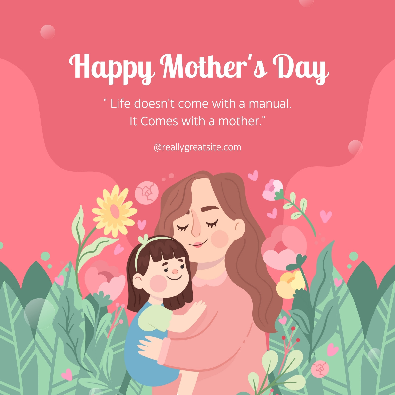 Free and customizable mothers day templates