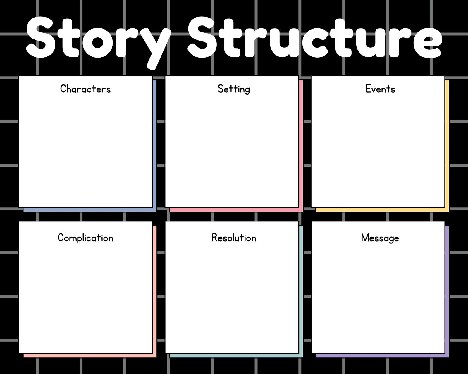 French Assignment - Character Cards Storyboard