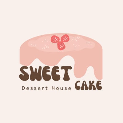 Cake Text Effect and Logo Design Word