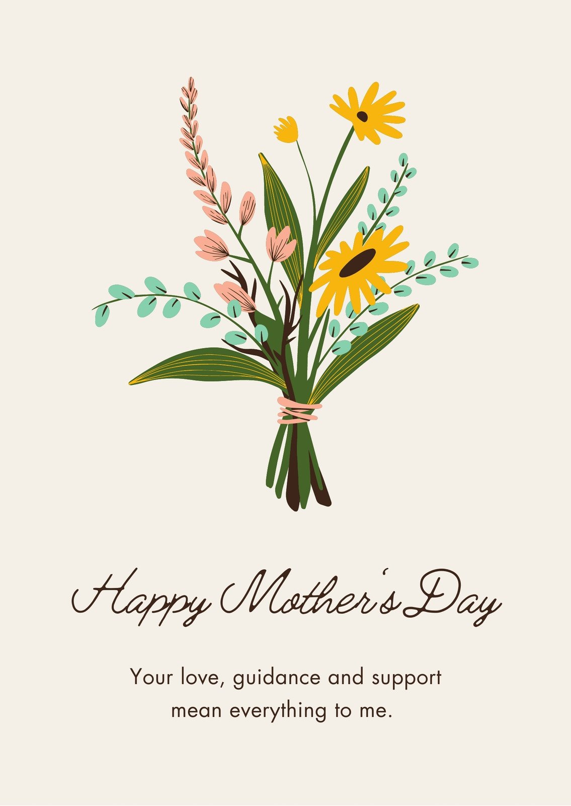 Free custom printable Mother's Day card templates