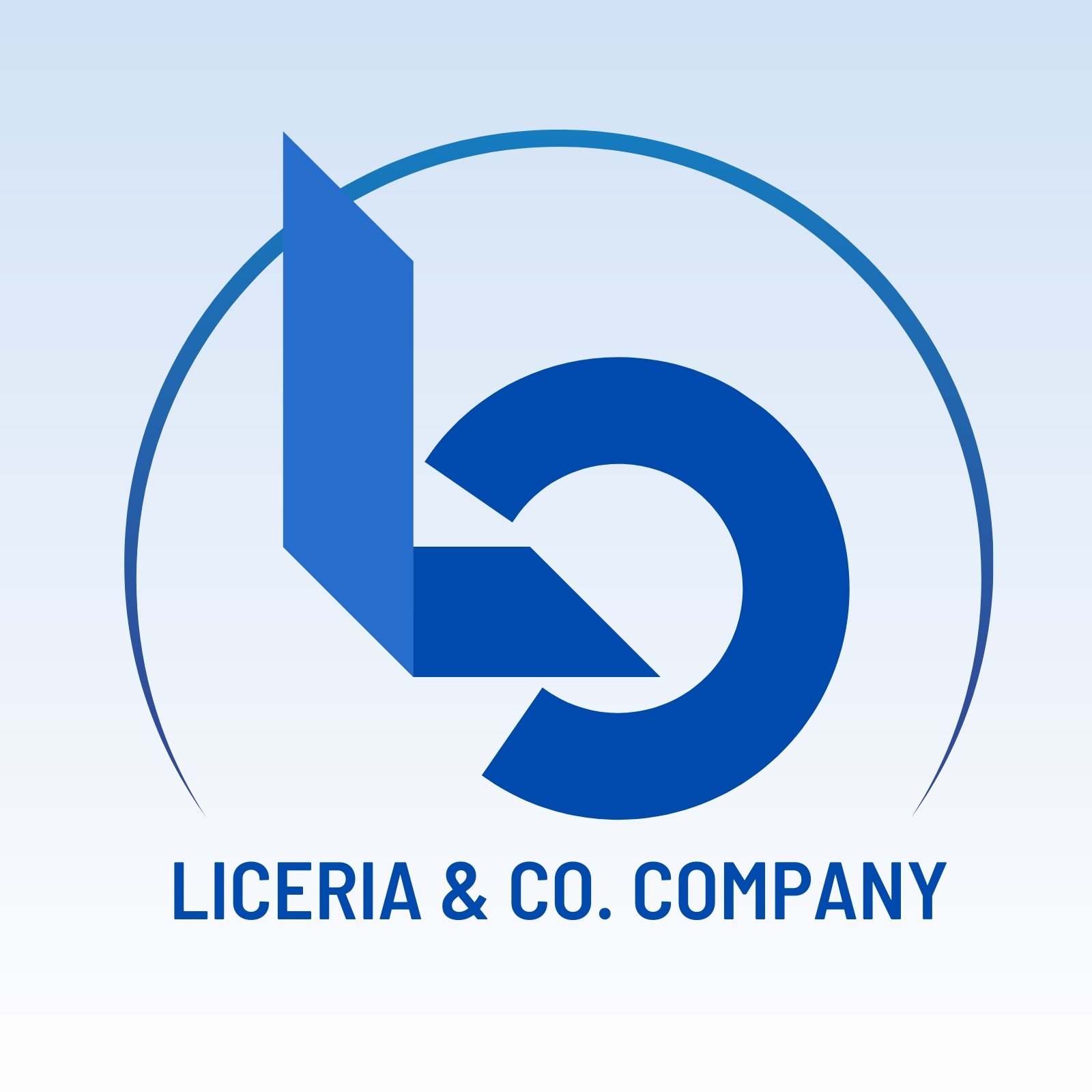 Blue Simple Company Logo