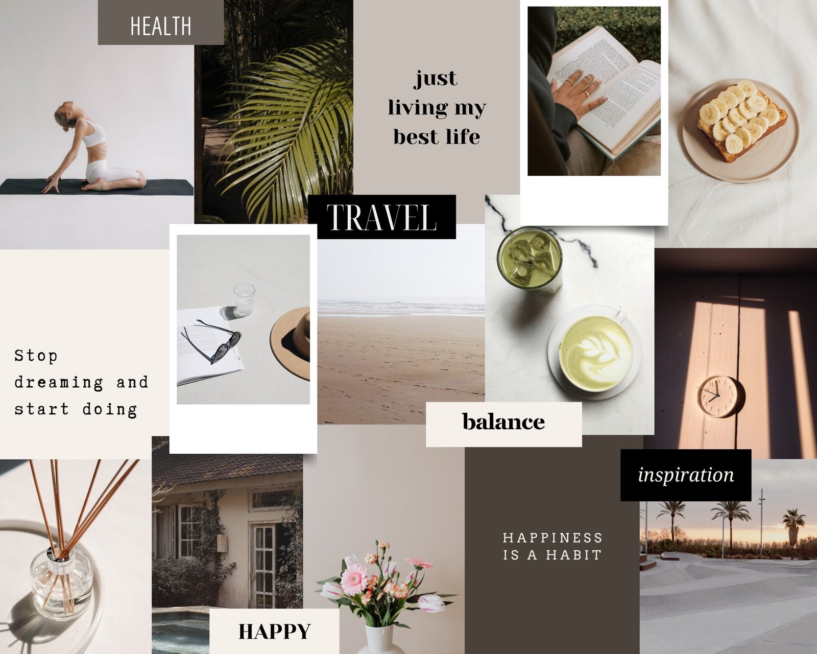 Vision Board Layout 2023 2024 Template