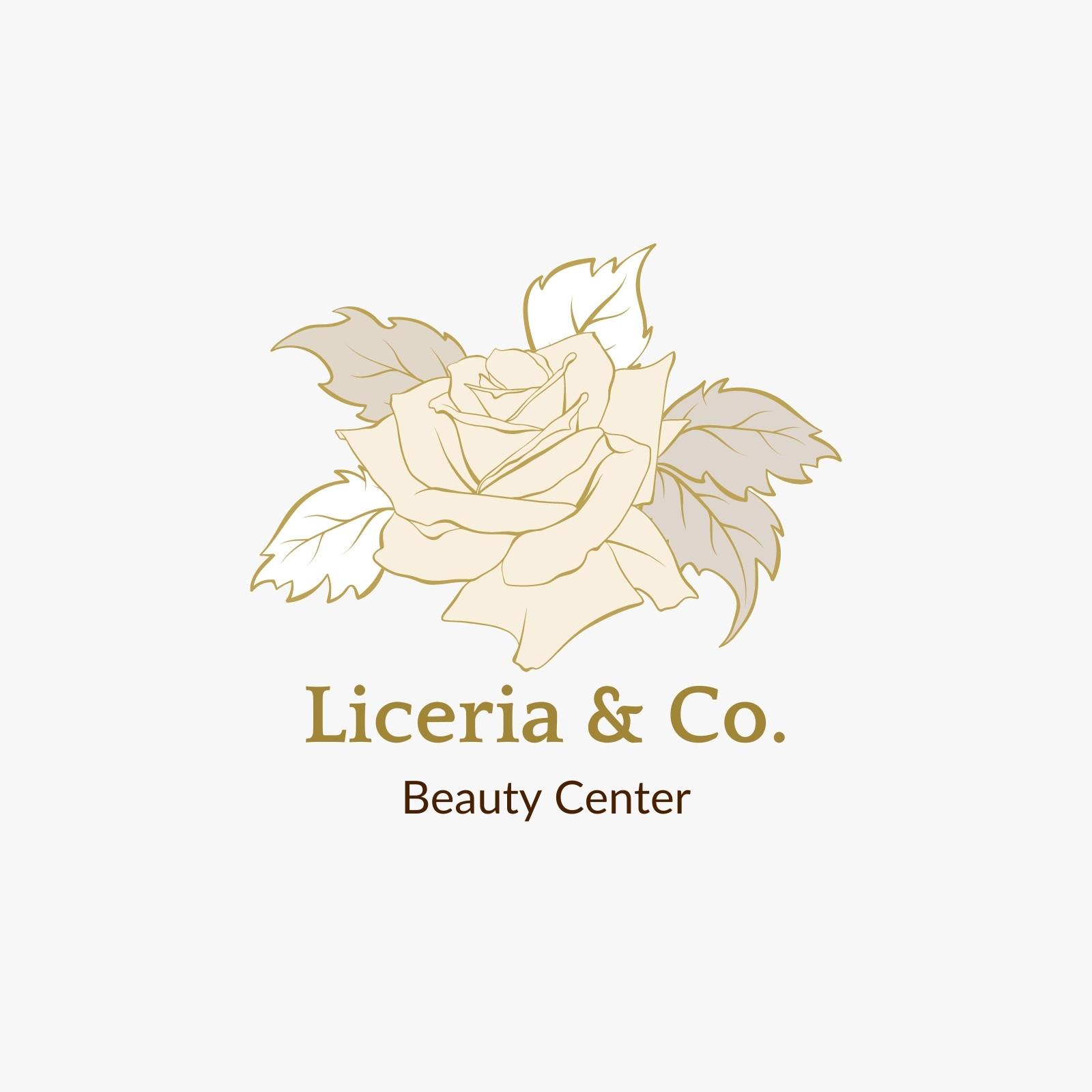 Premium Vector | Luxury rose flower logo design with business card