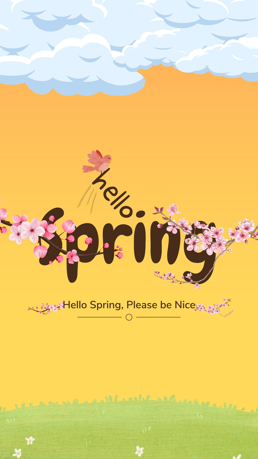 Customize 432+ Spring Aesthetic Phone Wallpaper Templates Online - Canva