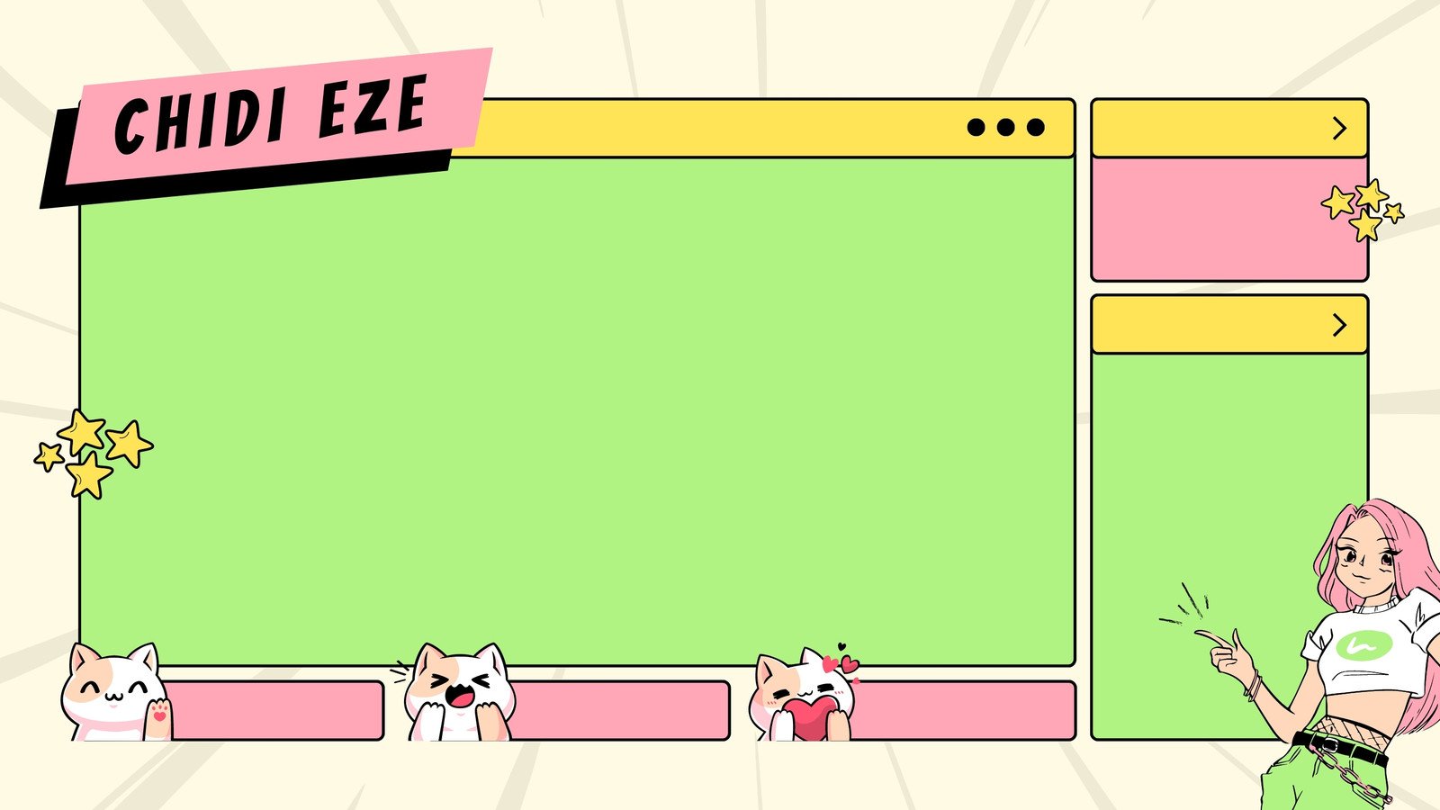 Cute Friends Twitch Overlay Stream Package 2021 on Behance