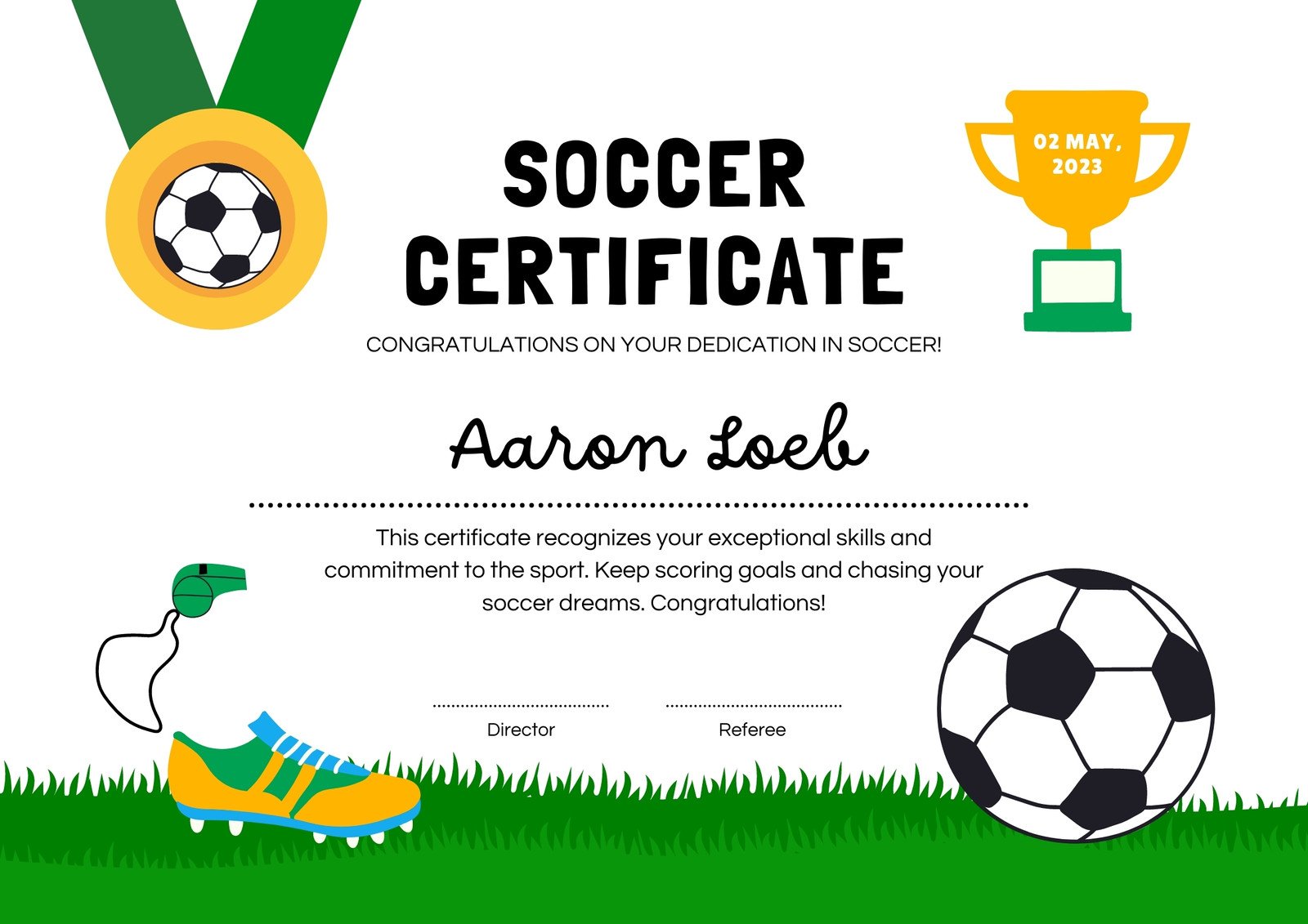 school sports certificate designs