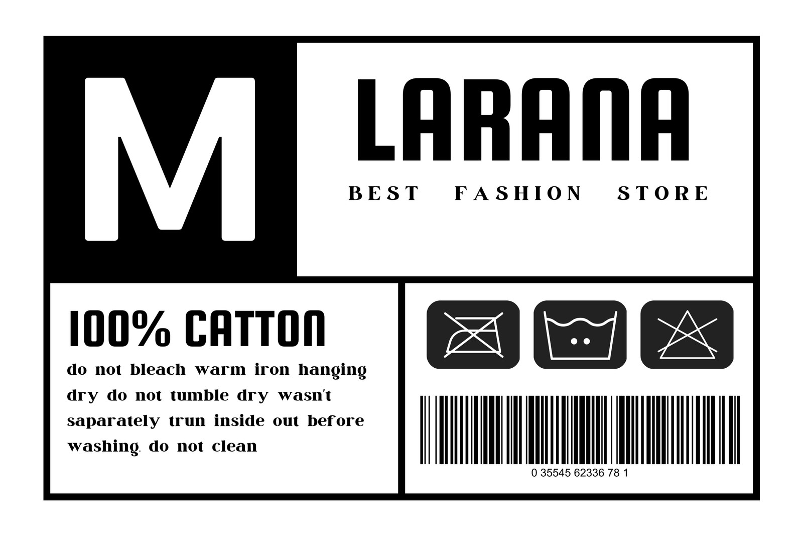 Clothing Label Template - Free Vectors & PSDs to Download
