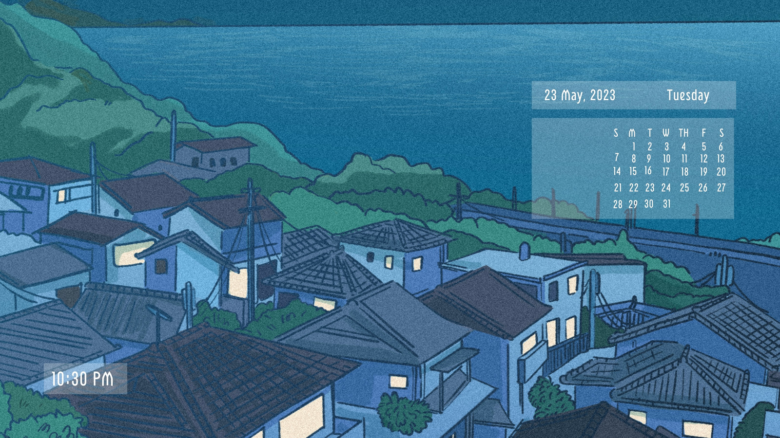 Blue Aesthetic Anime Desktop Wallpapers - Wallpaper Cave