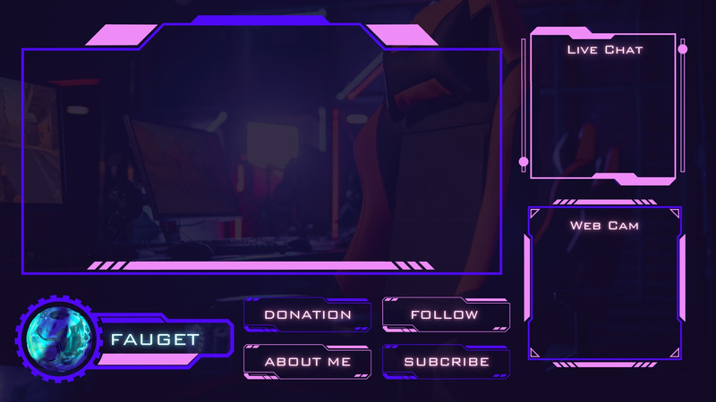 Pixel Life Canva Gaming Website Template Life Stream Twitch 