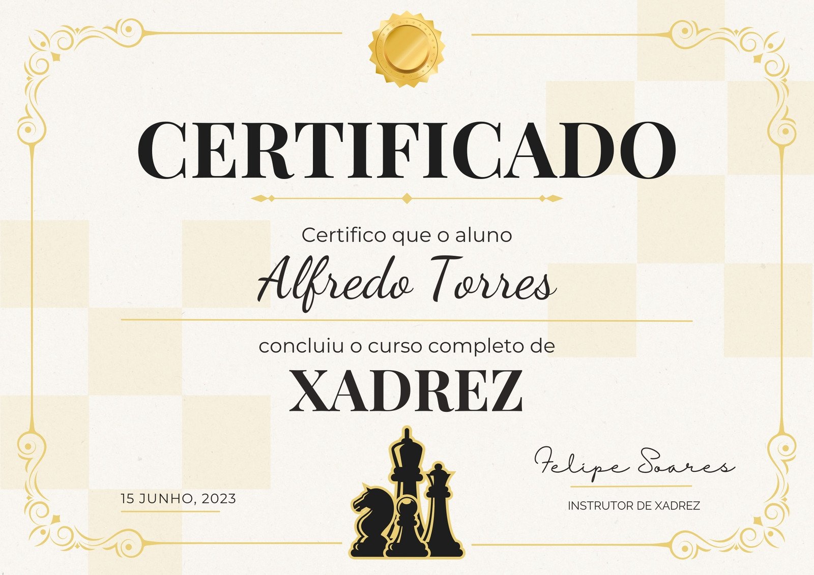 Curso Grátis - Xadrez  Online & Certificado Opcional